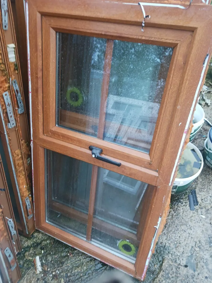 Pvc golden oak brown doors - Image 1