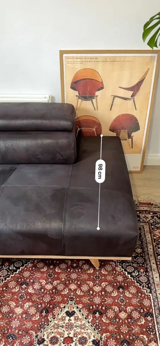 Genuine Leather Corner Sofa - Image 4