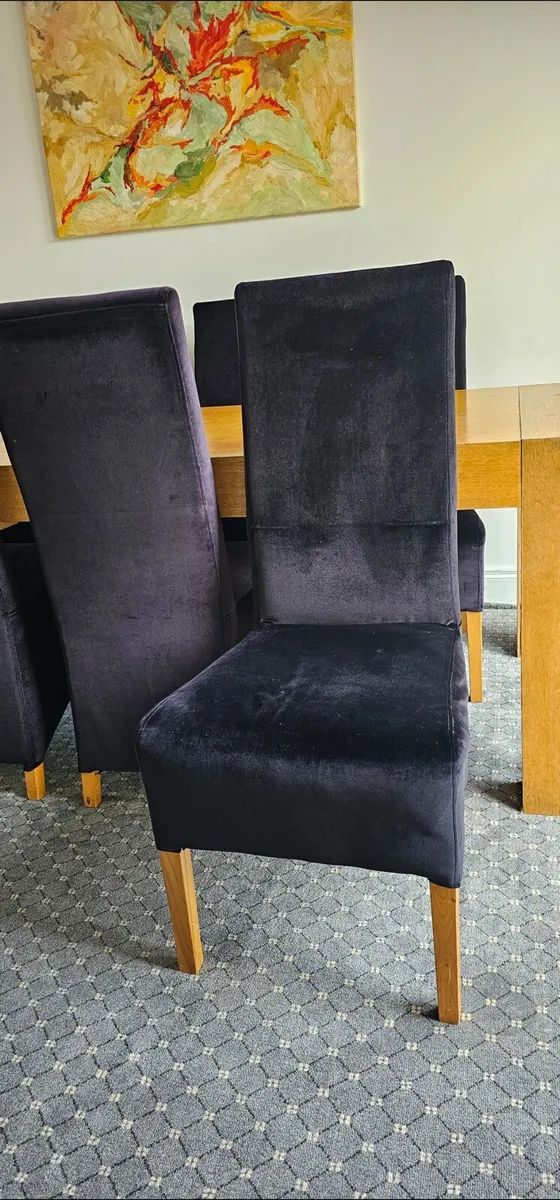 Black dining hairs - Image 1