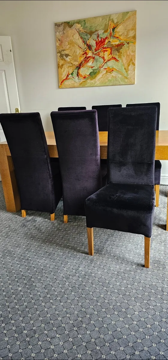 Black dining hairs - Image 2