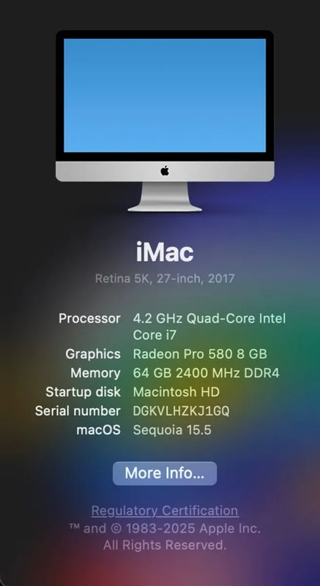 iMac 2017, 27 inches Retina 5K, 64GB RAM - Image 3