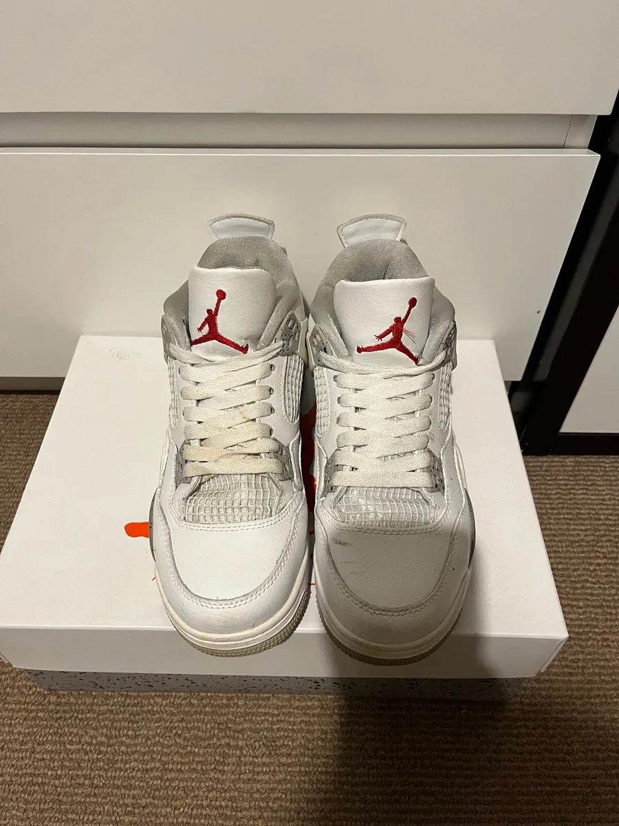 Air Jordan 4 Retro “White Oreo” Sneakers - Image 2