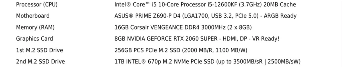 Custom built gaming PC - Image 2