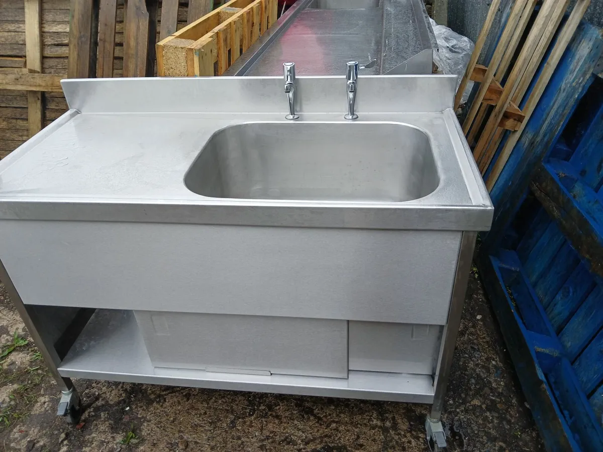 Stainless steel cabbinet/sink unit ...delivered - Image 1