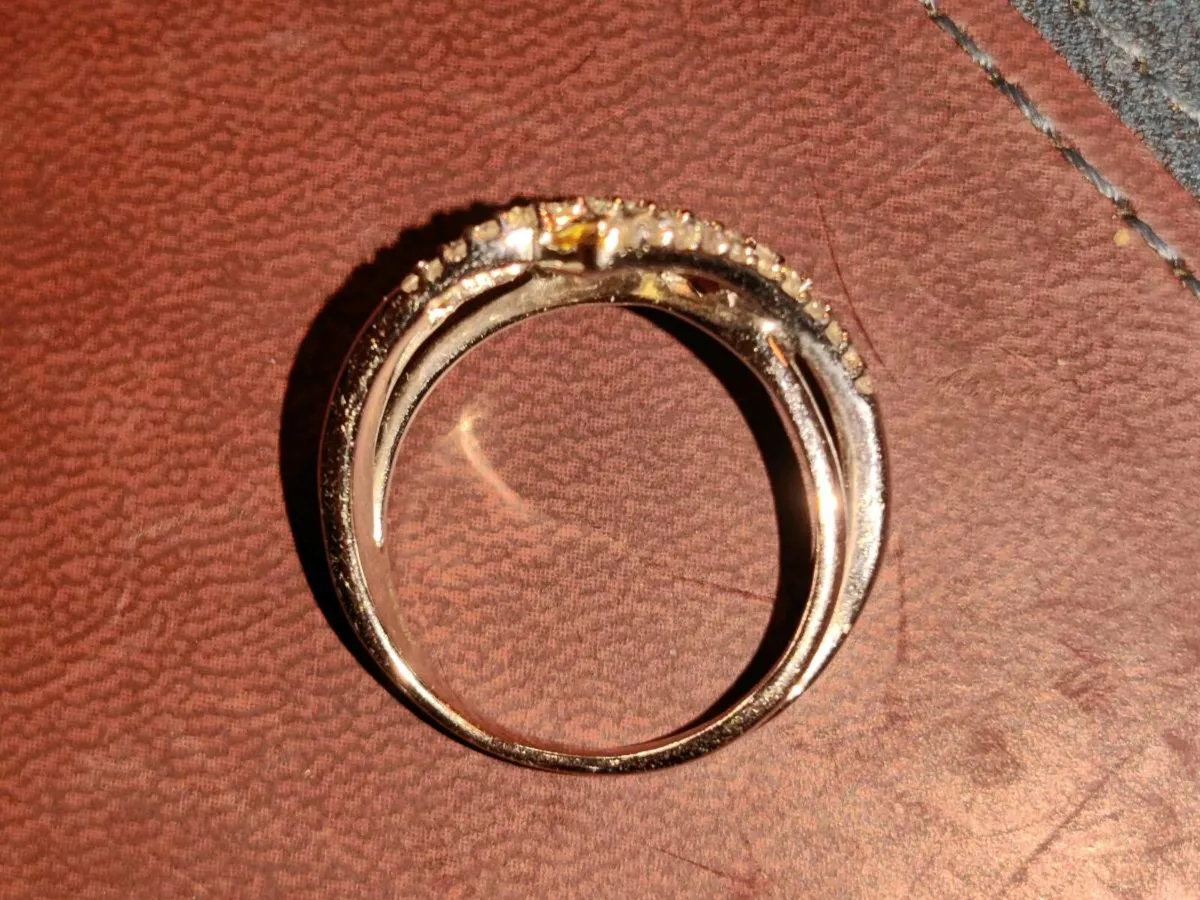 CITRINE & DIAMONDS, 14CT White Gold Ring & Cert ! - Image 2