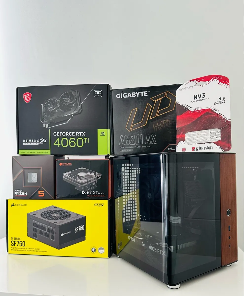 GAMING PC 7600/4060TI/A620iWIFI/32gb DDR5/1TB/750W - Image 1
