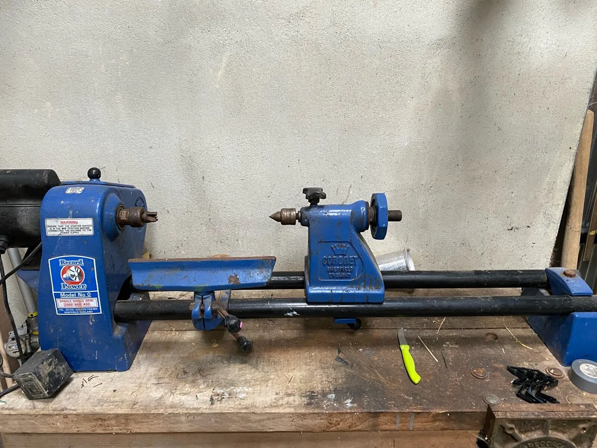 Record 0 wood turning lathe - Image 1