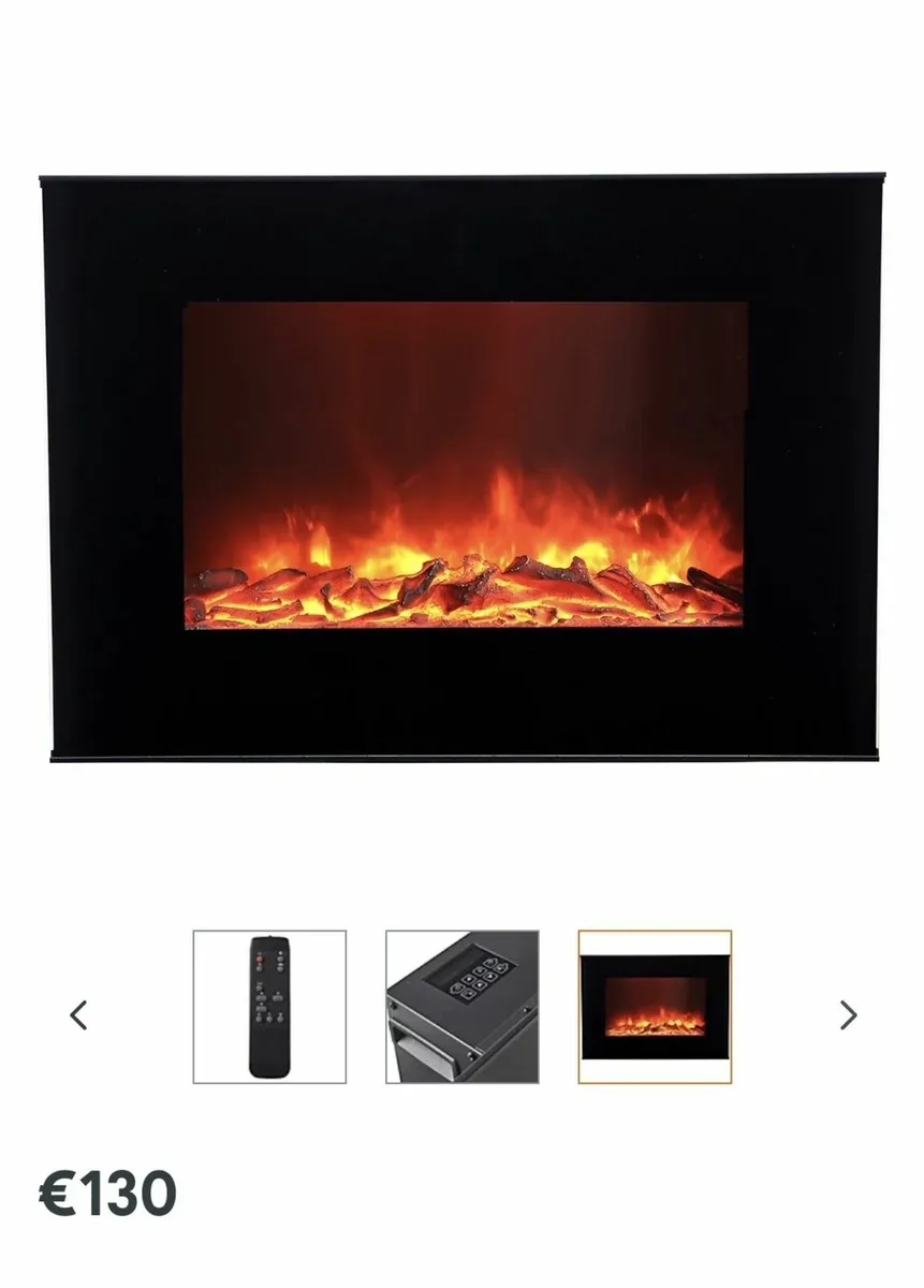 Electric fire with remote control
