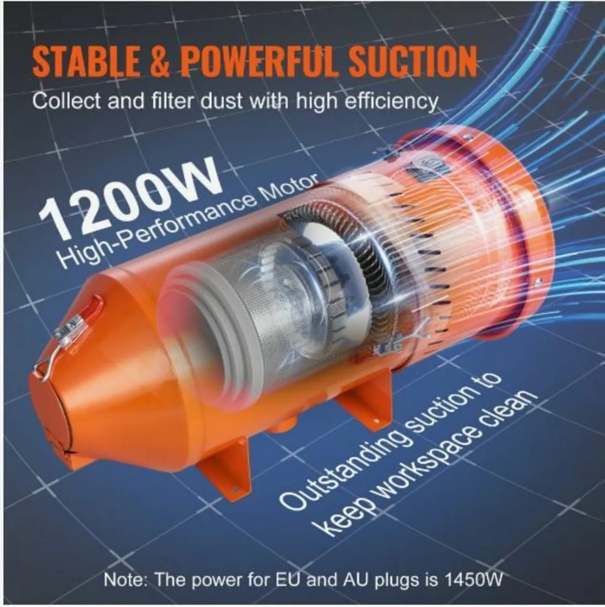 Dust Collection System: 1450W - Image 3