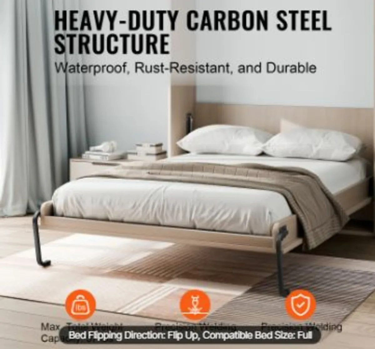 Murphy Bed Kit Full Size Vertical Deluxe - Image 2