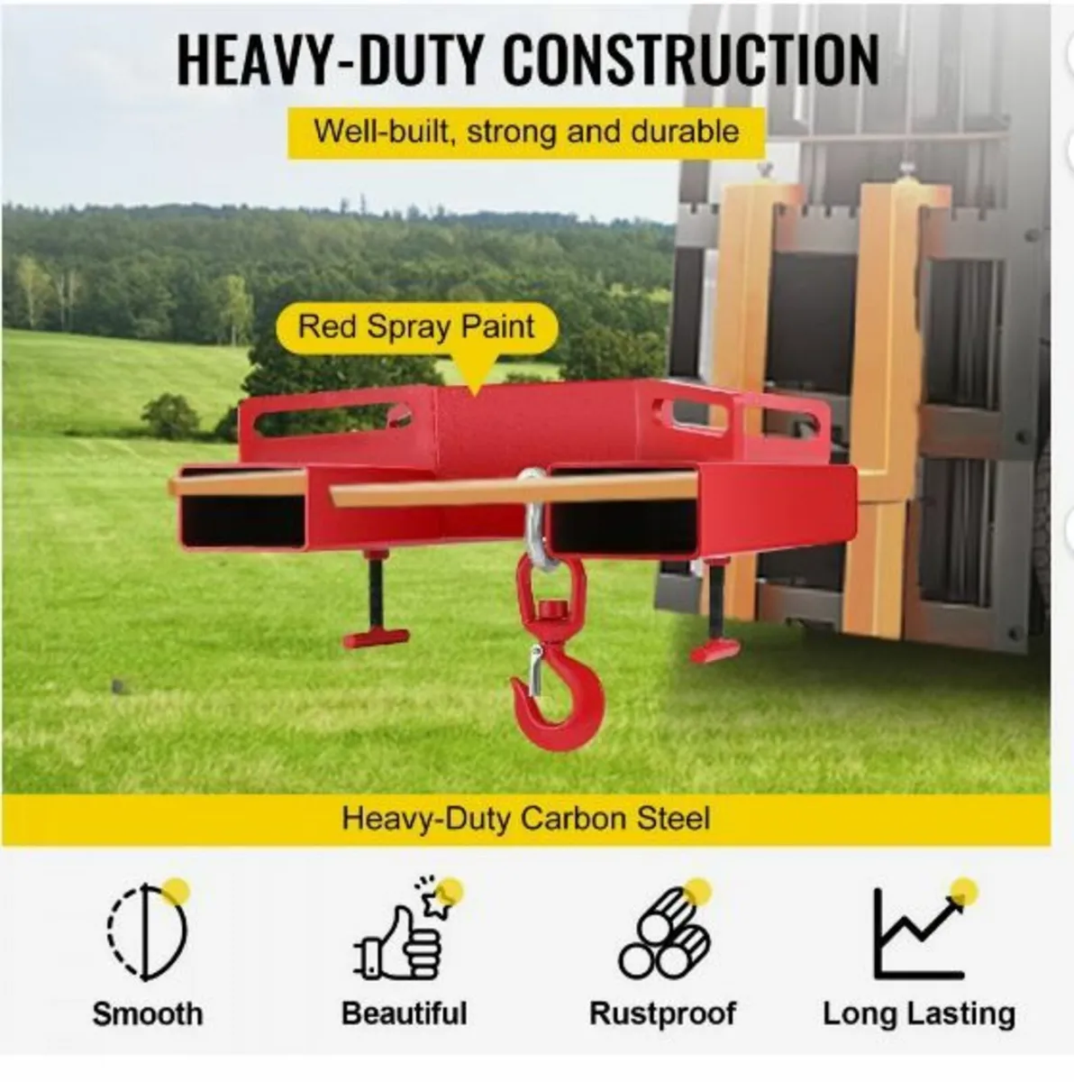 3 Ton Forklift Lifting Hook - Image 2