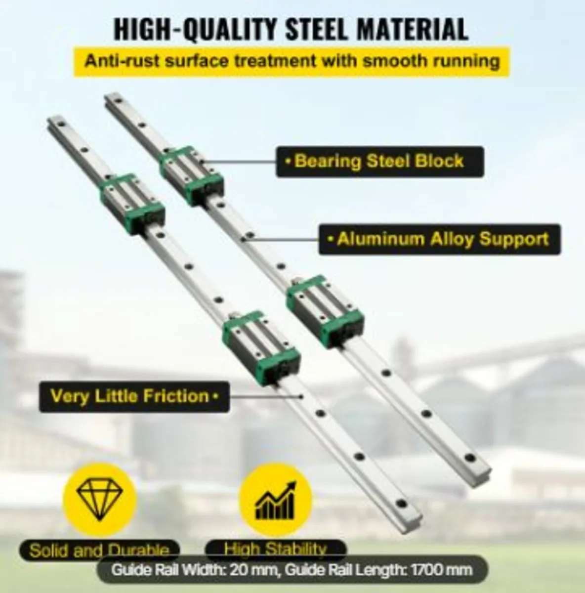 2PCS Linear Rail 0.78-66 Inch, Linear - Image 3