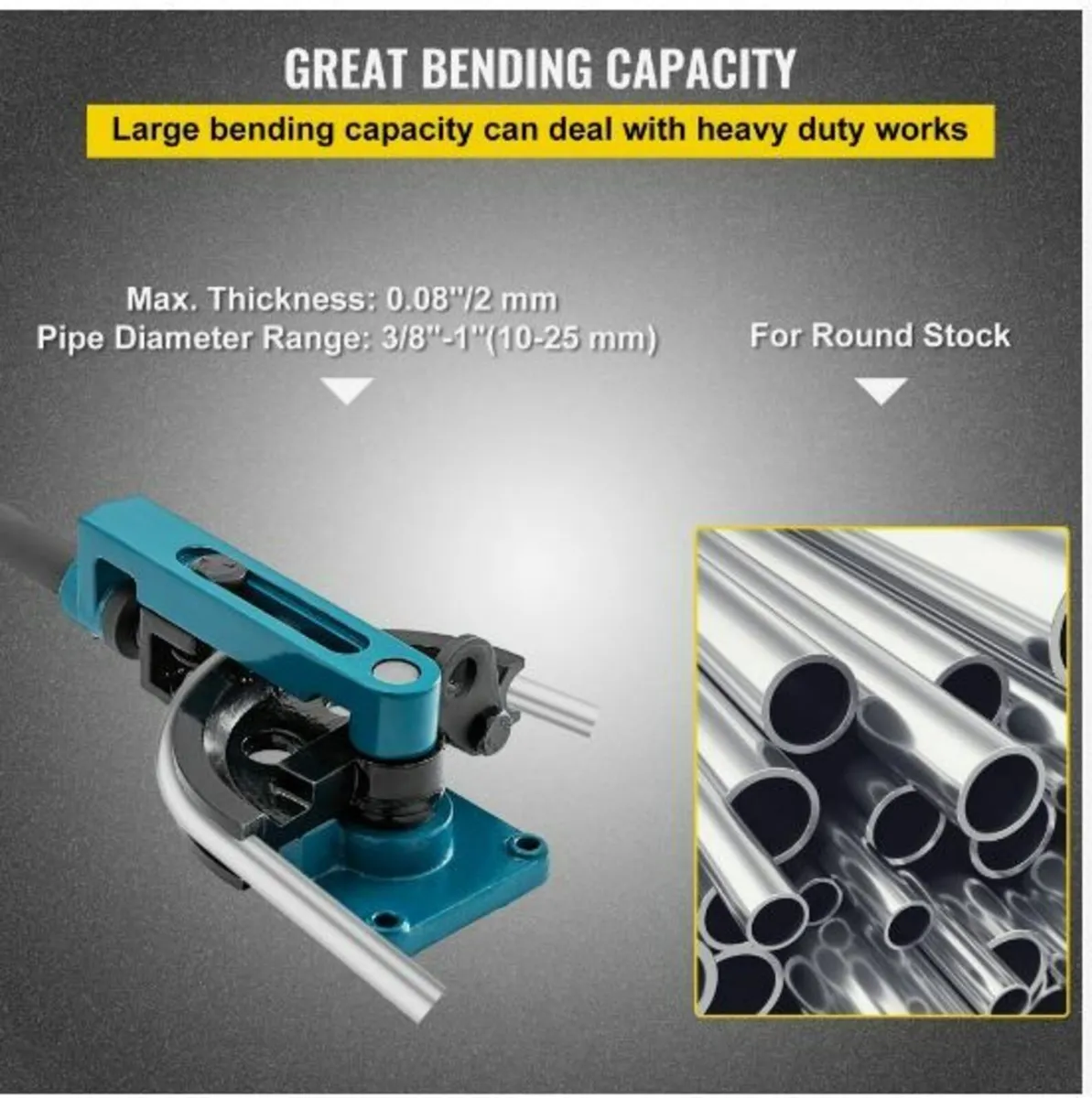 Pipe Bender 3/8 to 1 Inch Pipe Tubing Bender - Image 4