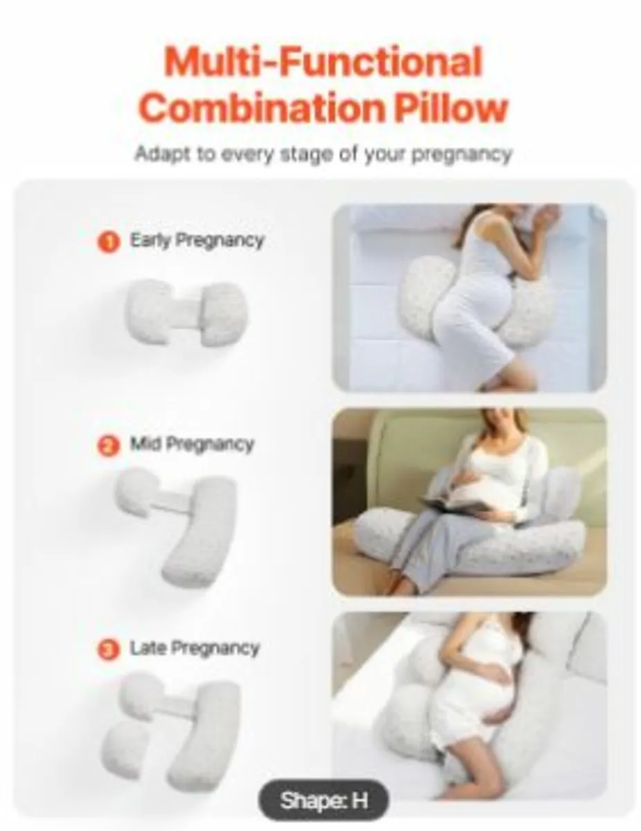 Pregnancy Pillows Adjustable & Soft - Image 2