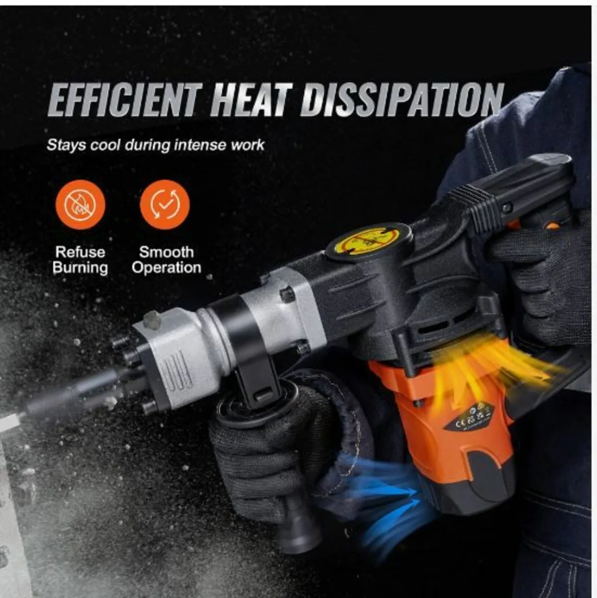 Demolition Jack Hammer Concrete Breaker 1600W - Image 4