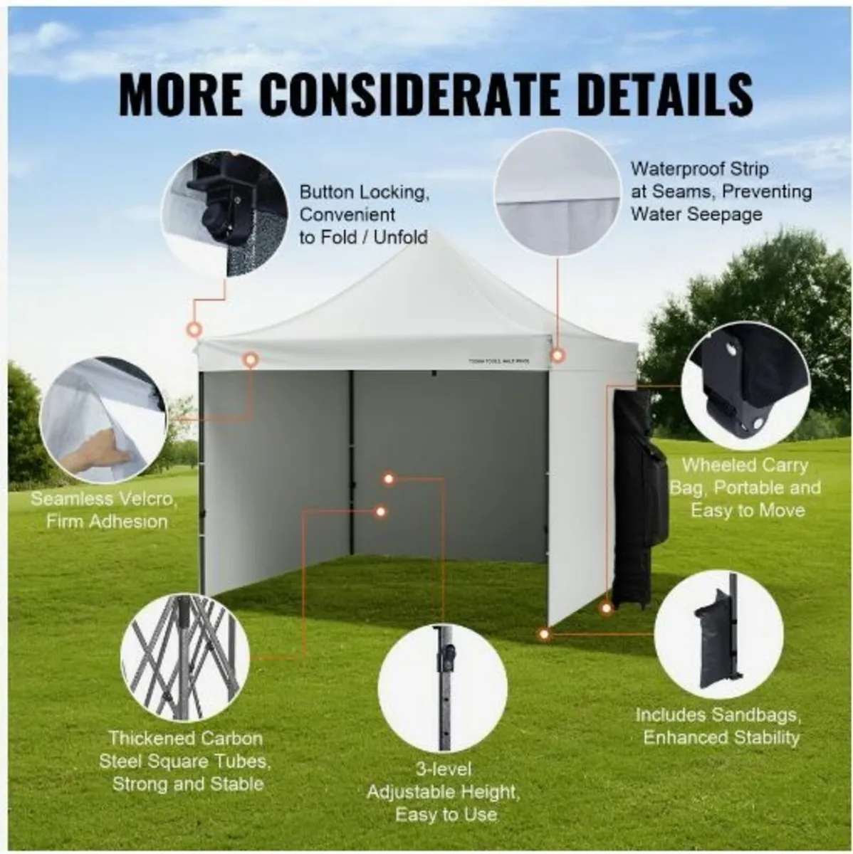Pop Up Canopy Tent Outdoor Gazebo - Image 3