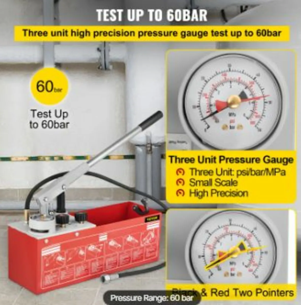 Hydrostatic Pressure Test Pump, Test Up to 60 bar/ - Image 3