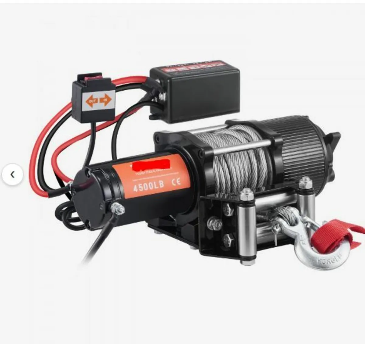 Electric Winch, 12V 4500 lb Load Capacity - Image 2