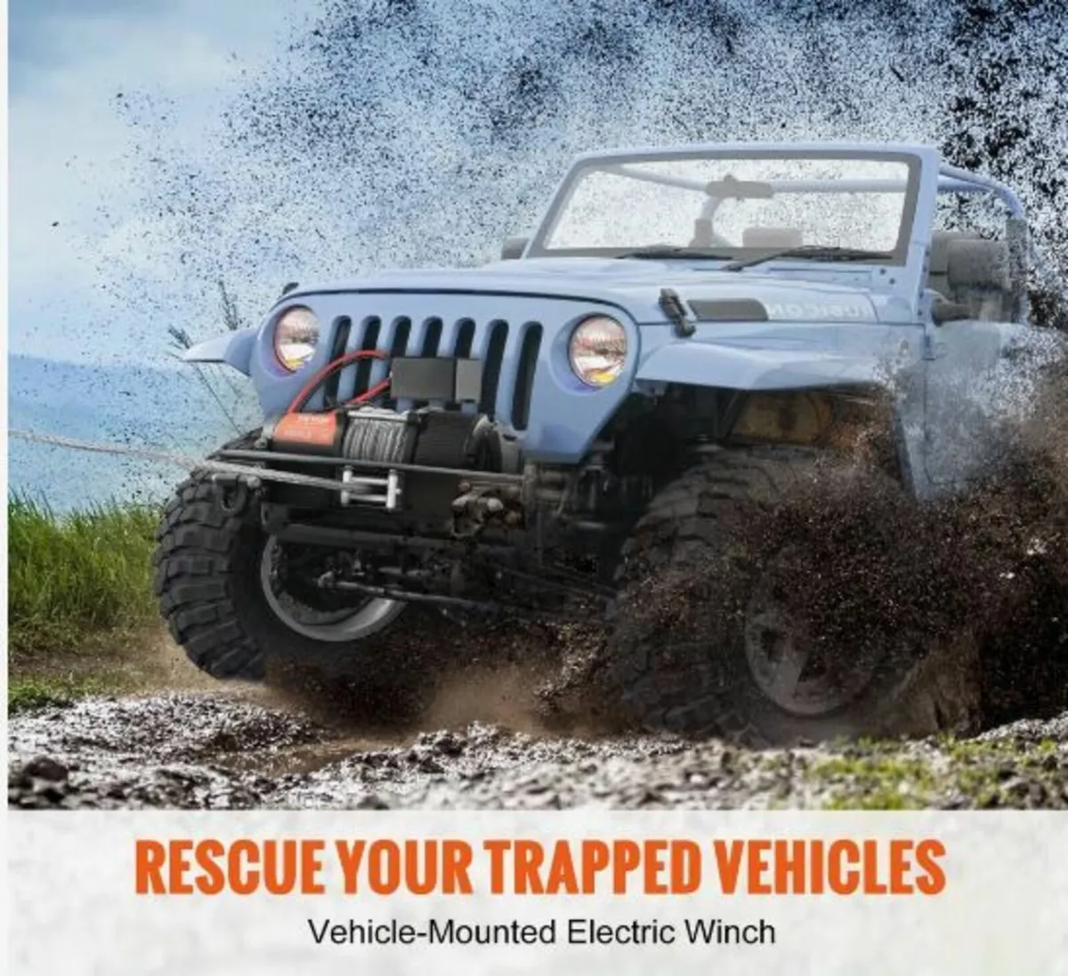 Electric Winch, 12V 4500 lb Load Capacity - Image 3