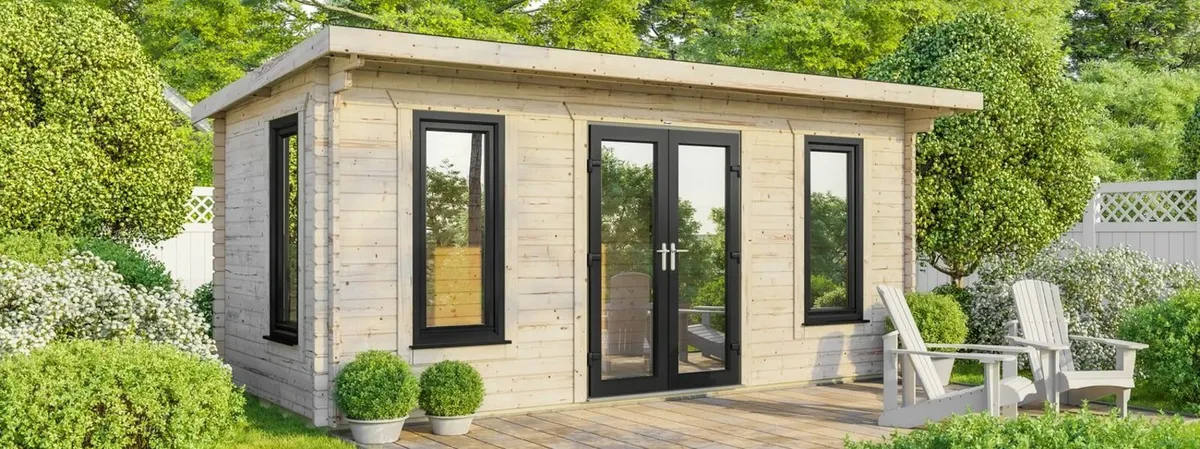 Coola 20X10 Timber Pent Log Cabin 44mm - Image 2