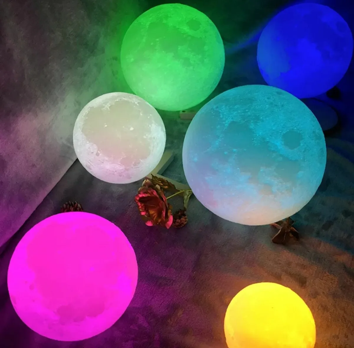 Moon Lamp Touch Night Light Multi Color - Image 4