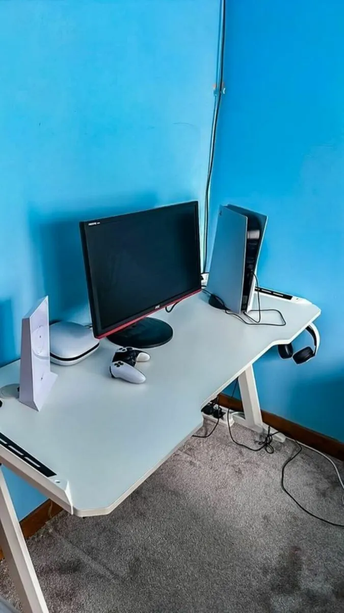 Office Gaming Desk with RGB LED Table - Image 2