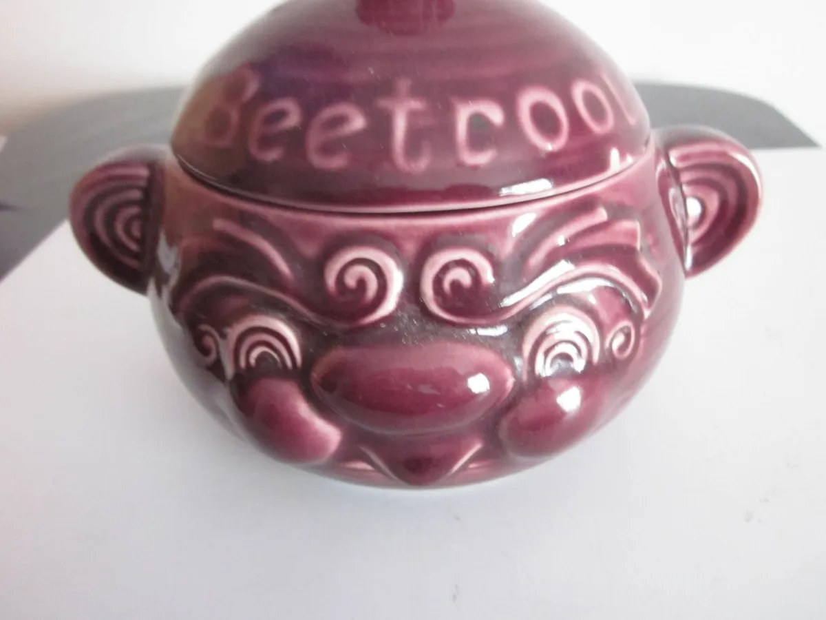 Sadler Beetroot Double Faced Lidded Storage Jar - Image 2