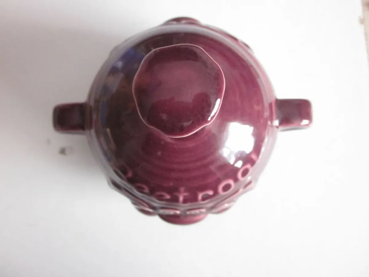 Sadler Beetroot Double Faced Lidded Storage Jar - Image 4