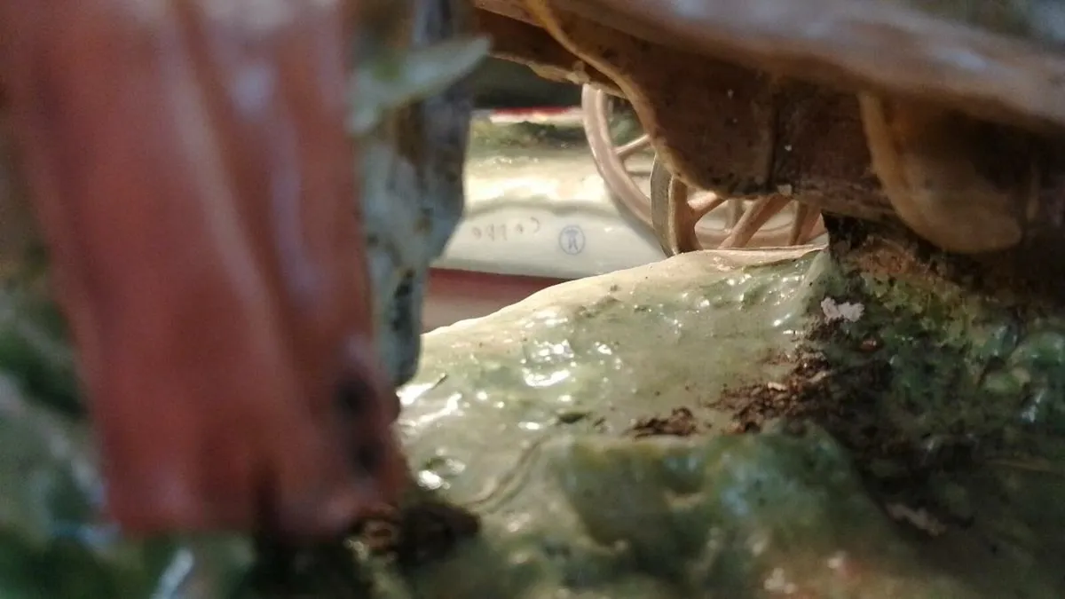 Large Vintage Capodimonte Cart - Image 3