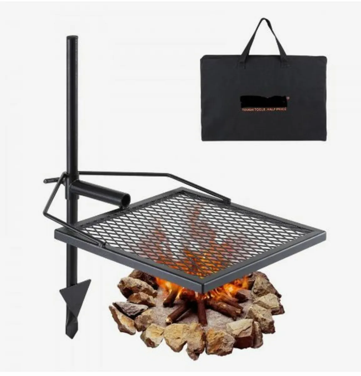 Swivel Campfire Grill Heavy Duty Steel - Image 1
