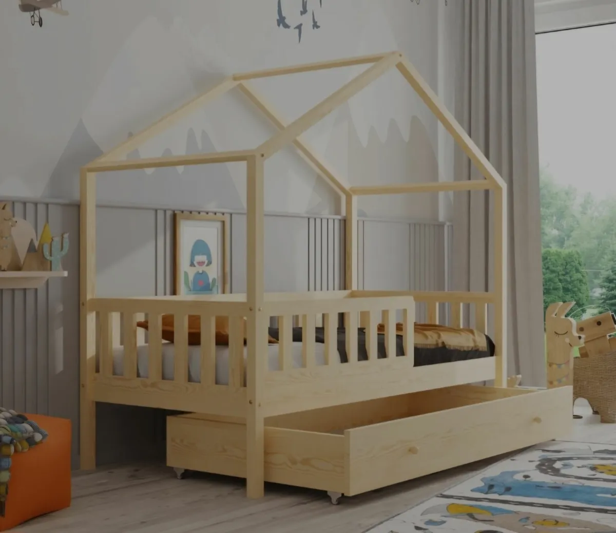 Kids Bed Toddler House Bedroom - Image 3