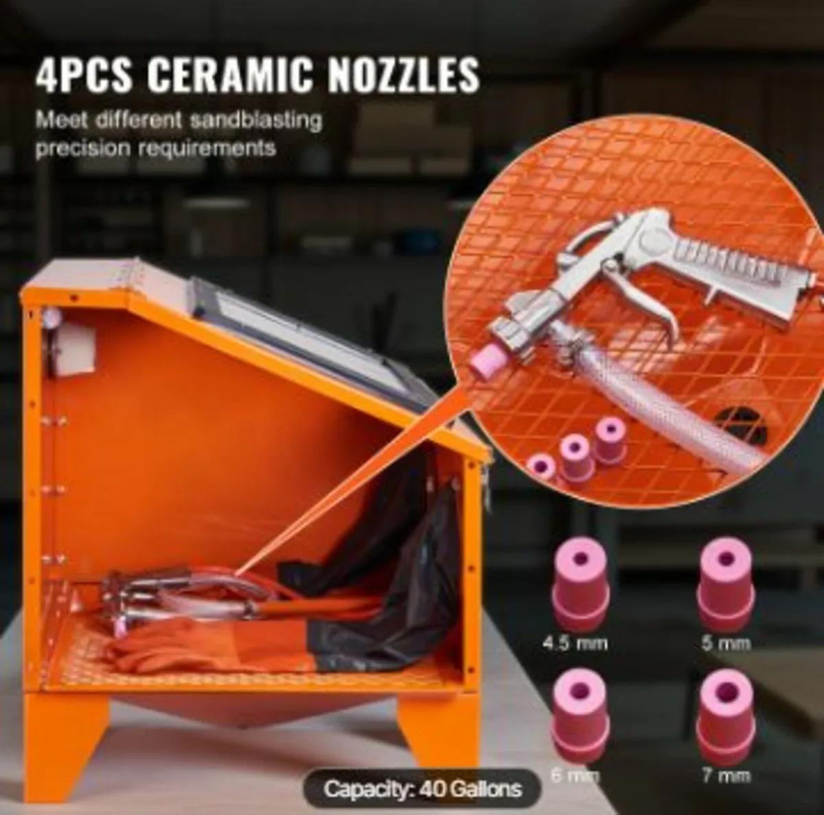 40 Gallon Sandblasting Cabinet - Image 4