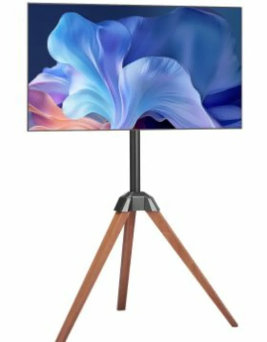 Tripod Easel TV Stand Wood Legs Holds - Image 1