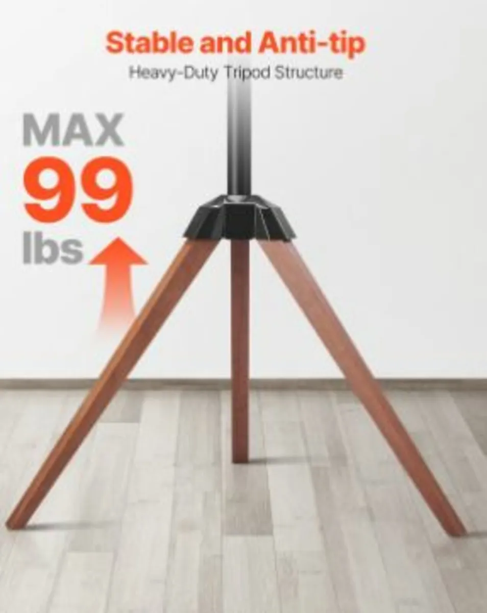 Tripod Easel TV Stand Wood Legs Holds - Image 3