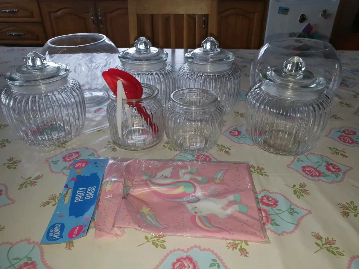 Glass sweet jars - Image 1