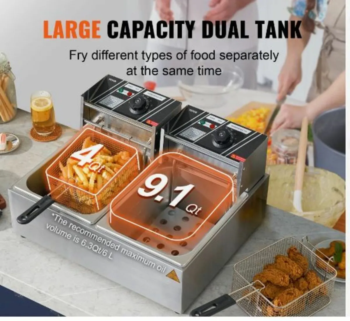 Commercial Electric Deep Fryer - Image 1