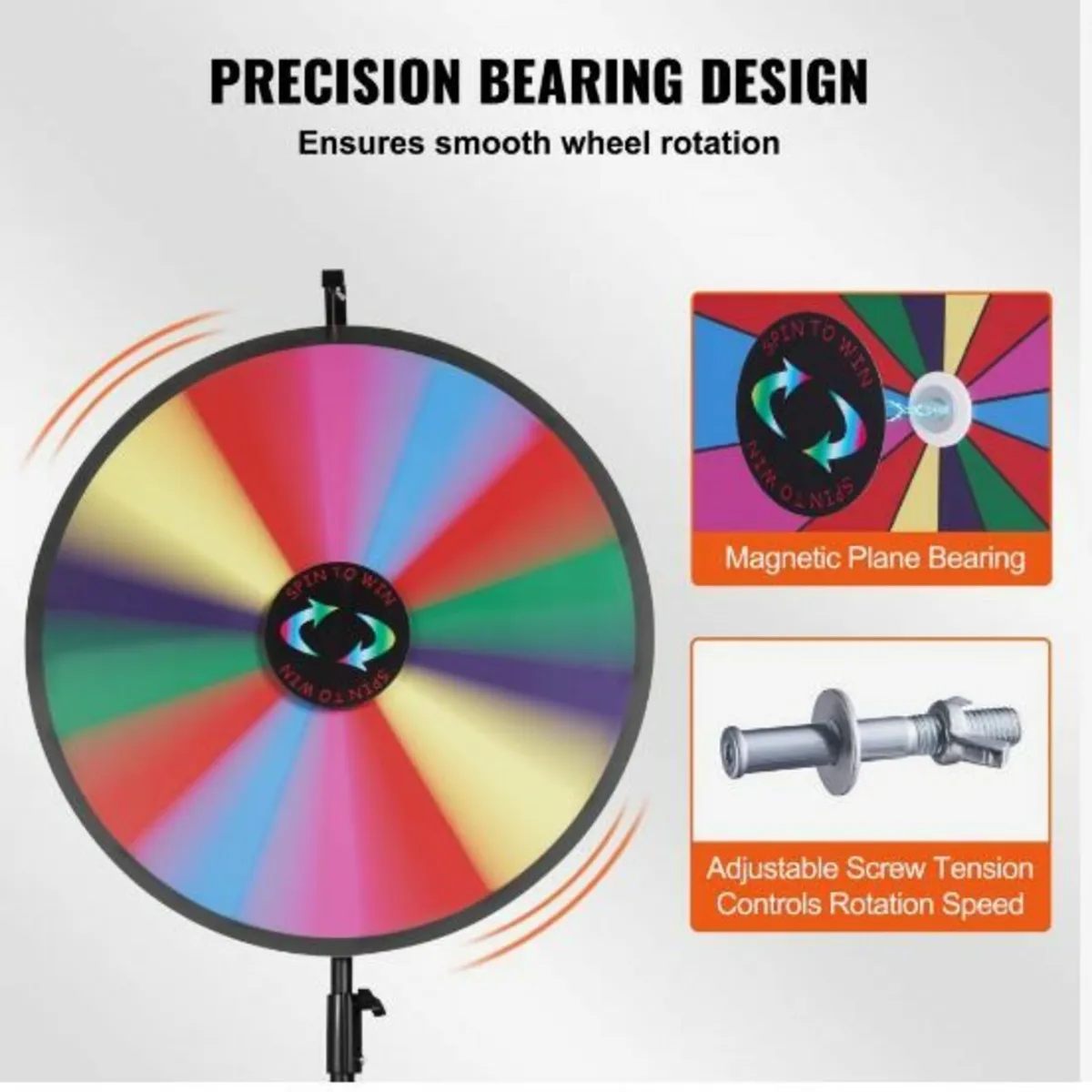 24” Color Prize Wheel Tripod Floor Stand - Image 3