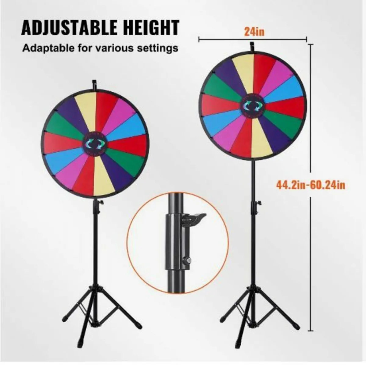 24” Color Prize Wheel Tripod Floor Stand - Image 4