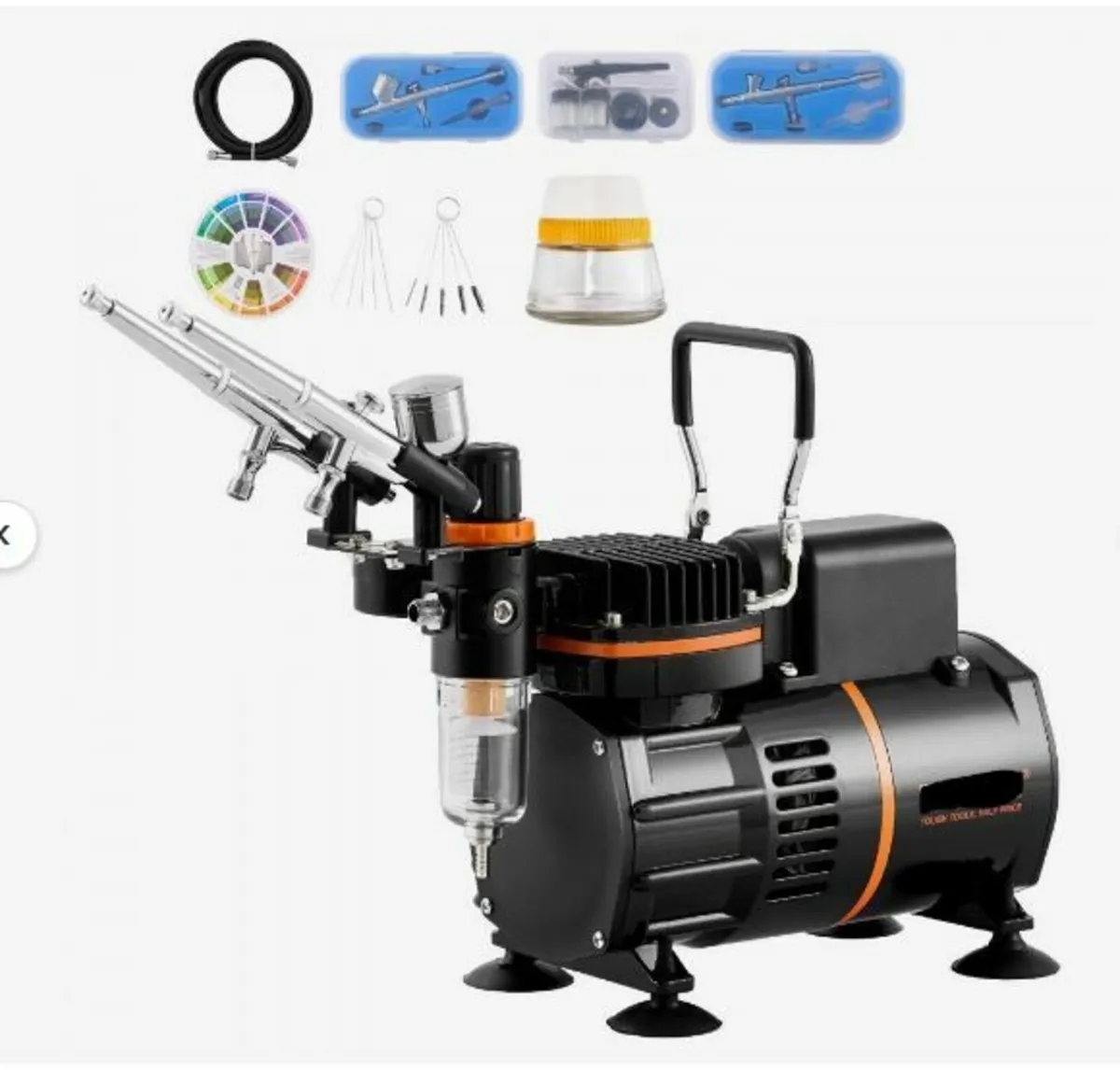 Airbrush Kit Dual Fan Air Compressor - Image 4