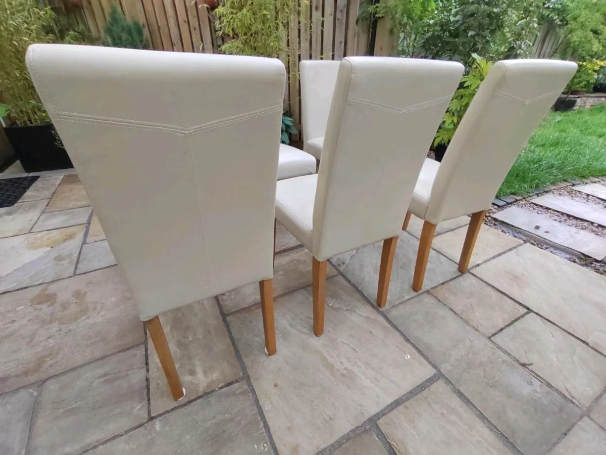 6 kitchen dining chairs - Image 2
