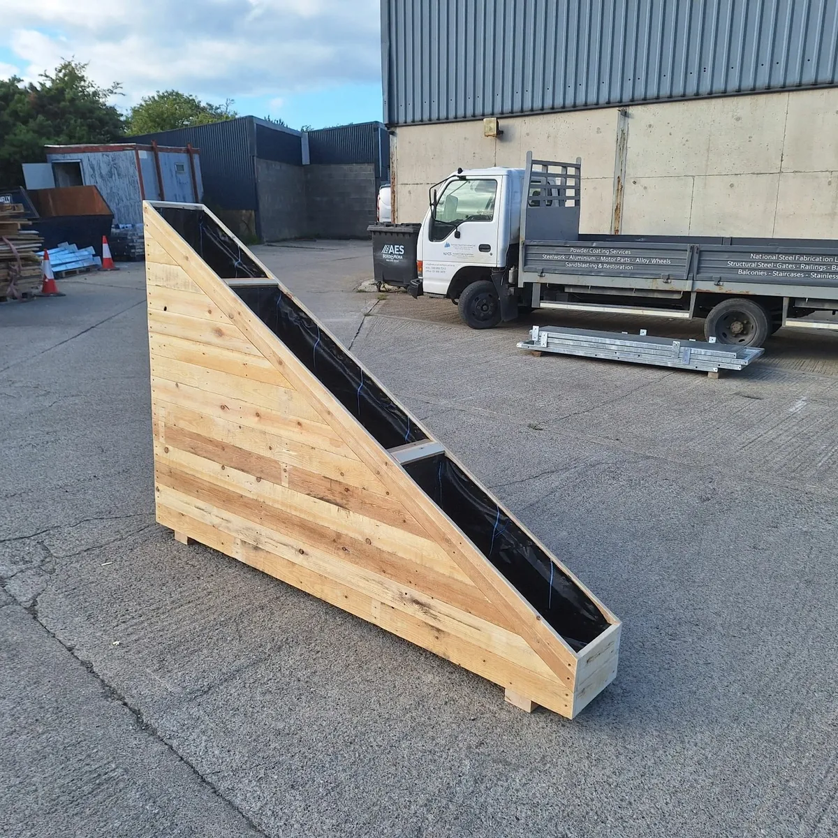 Custom Wooden Outdoor Planter - Image 3