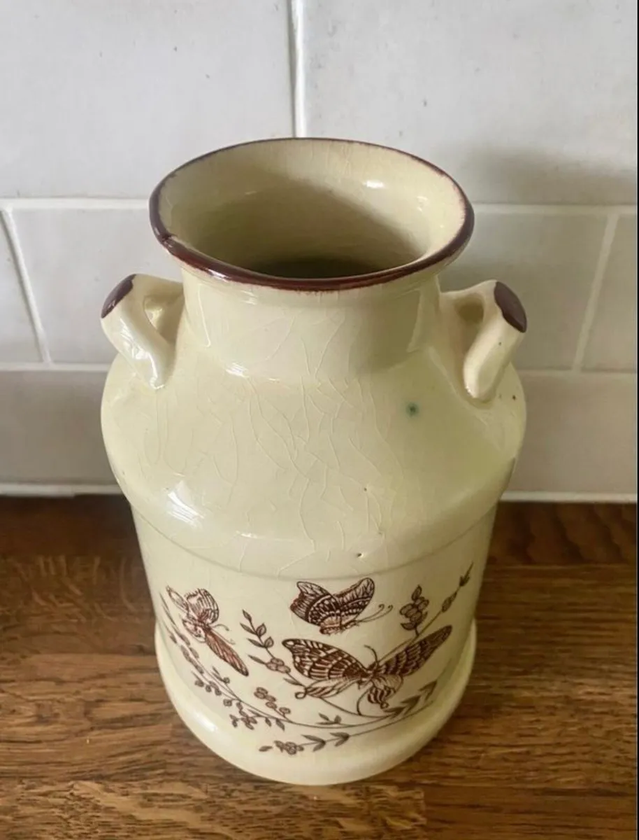 Vintage 70s Milk Churn/Jug Ceramic Stoneware - Image 2