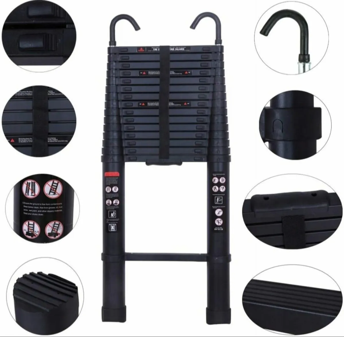 Aluminum Telescopic Ladder Portable - Image 1