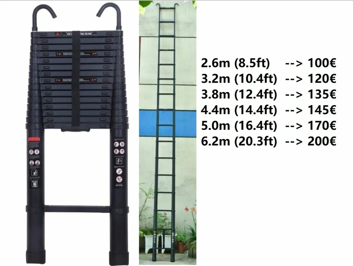 Aluminum Telescopic Ladder Portable - Image 2