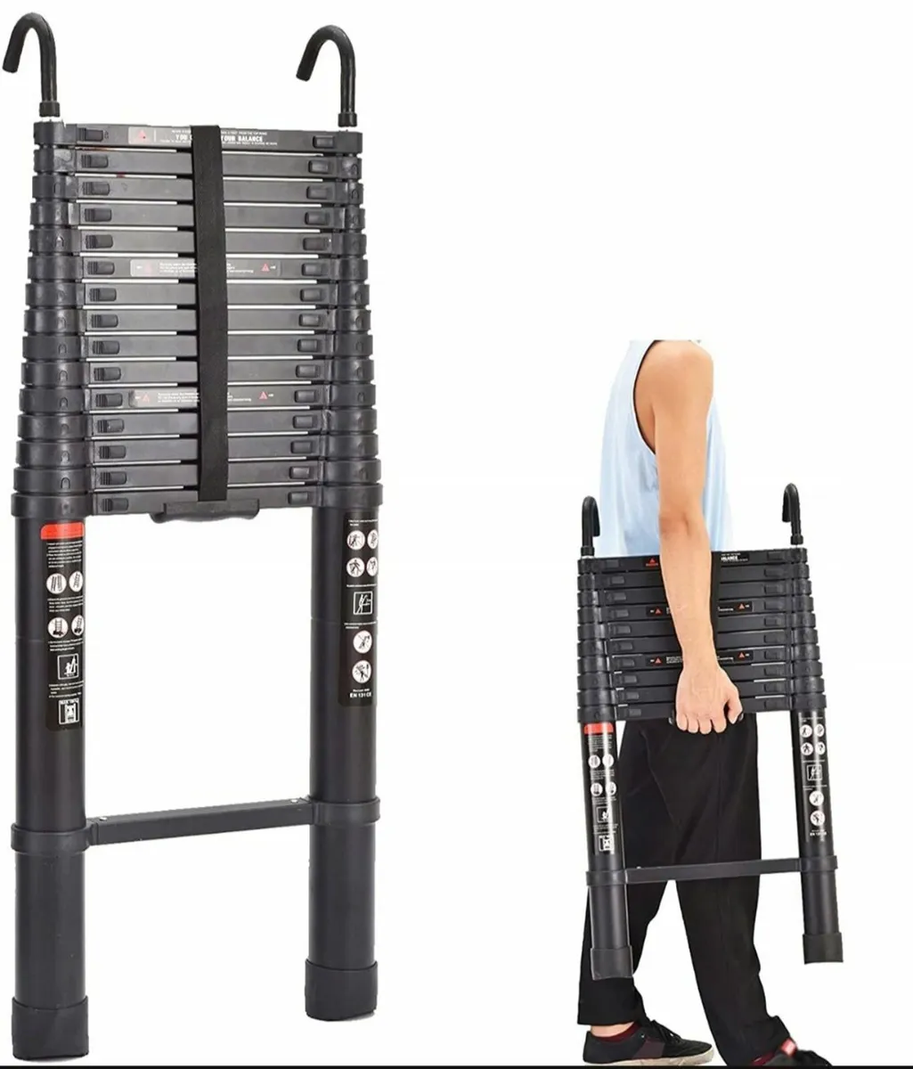 Aluminum Telescopic Ladder Portable - Image 3
