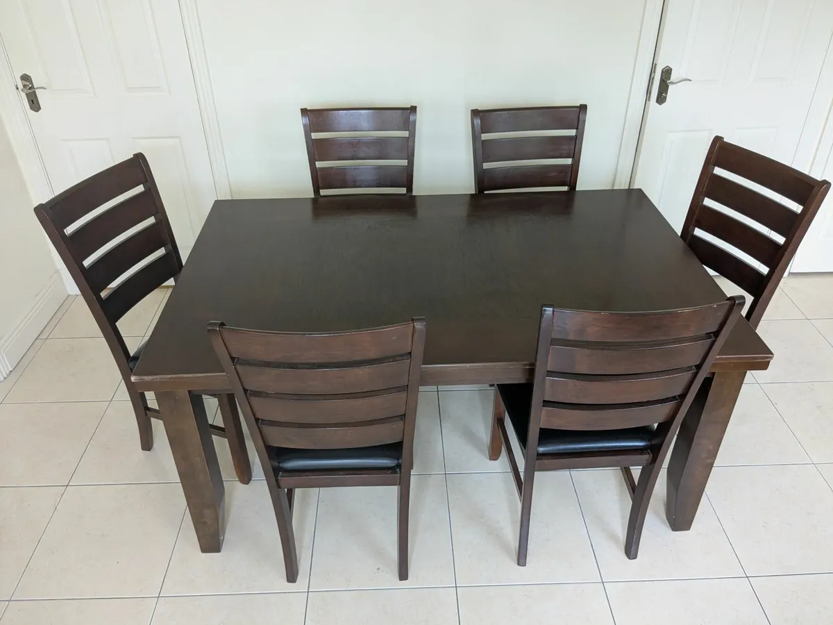 Dining Table and 6 chairs - Image 1