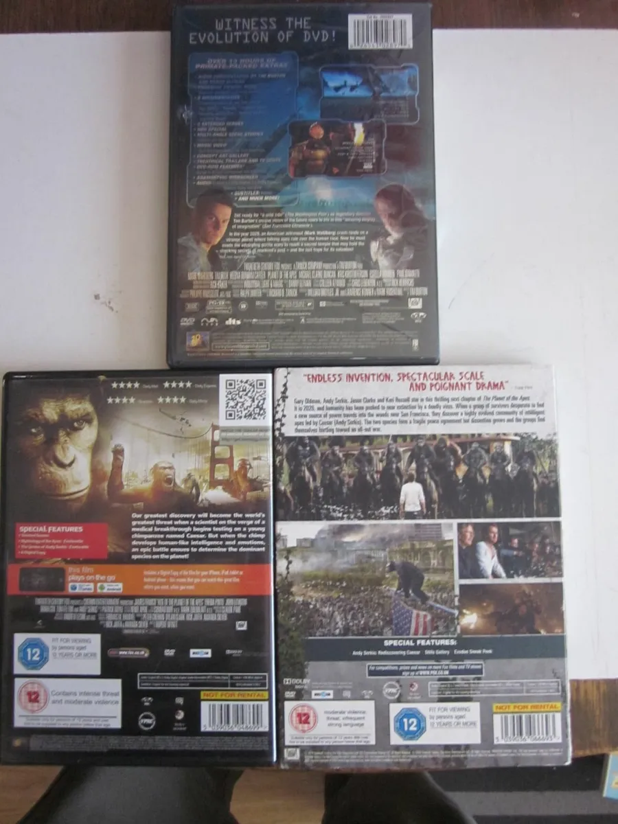 Planet of the Apes Bundle 4 DVD's - Image 3