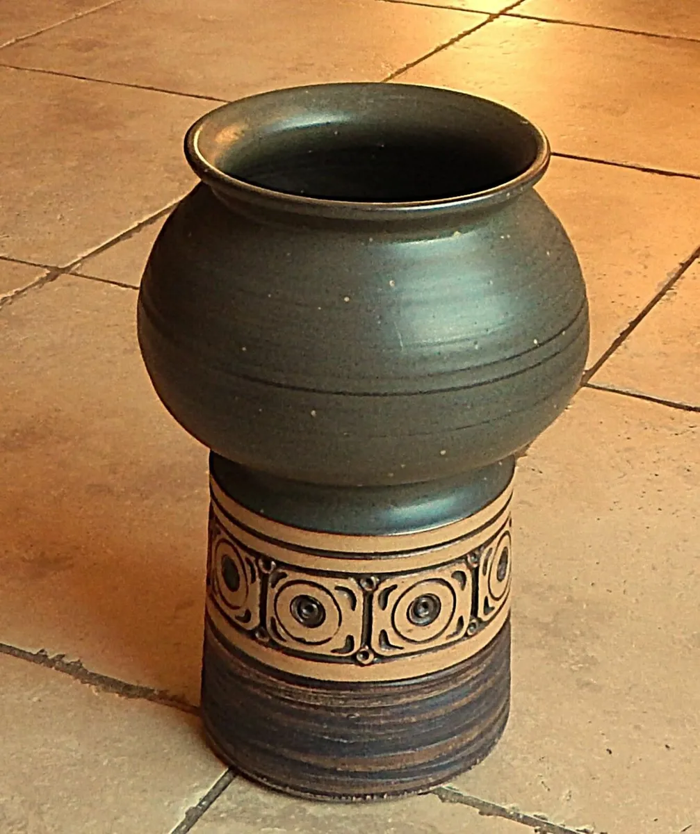 Large Studio Pottery Vase by Jersey Pottery - Image 2