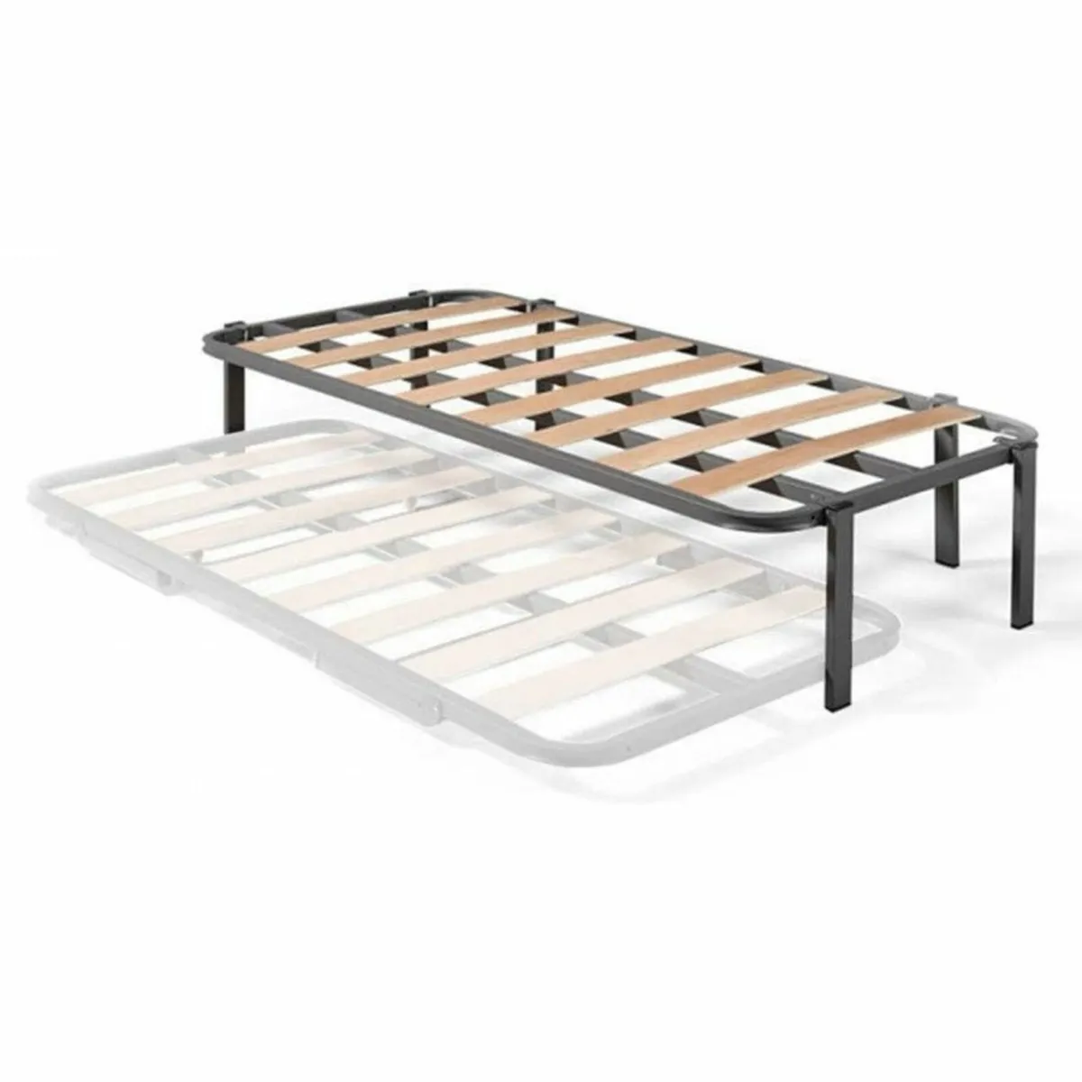 Single Bed Frame with Mattress – 90x190 cm - Image 1