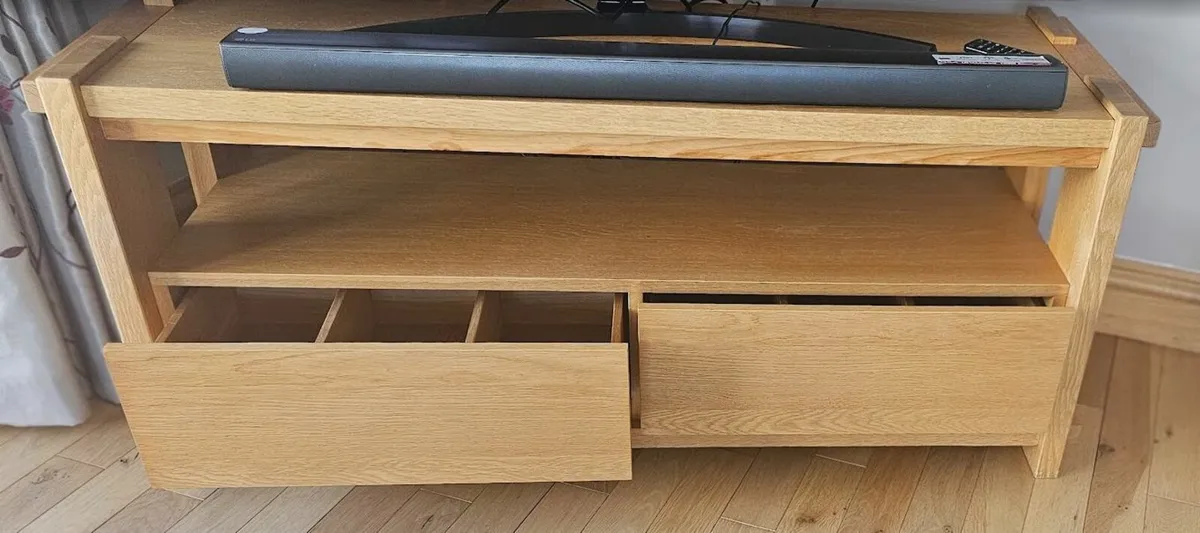 Solid Oak TV stand / table